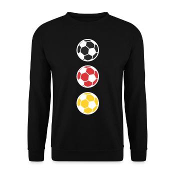 Football Allemagne Sports de balle - Sweat-shirt Unisexe - noir - Devant - Alina (178cm) & Michal (187cm)