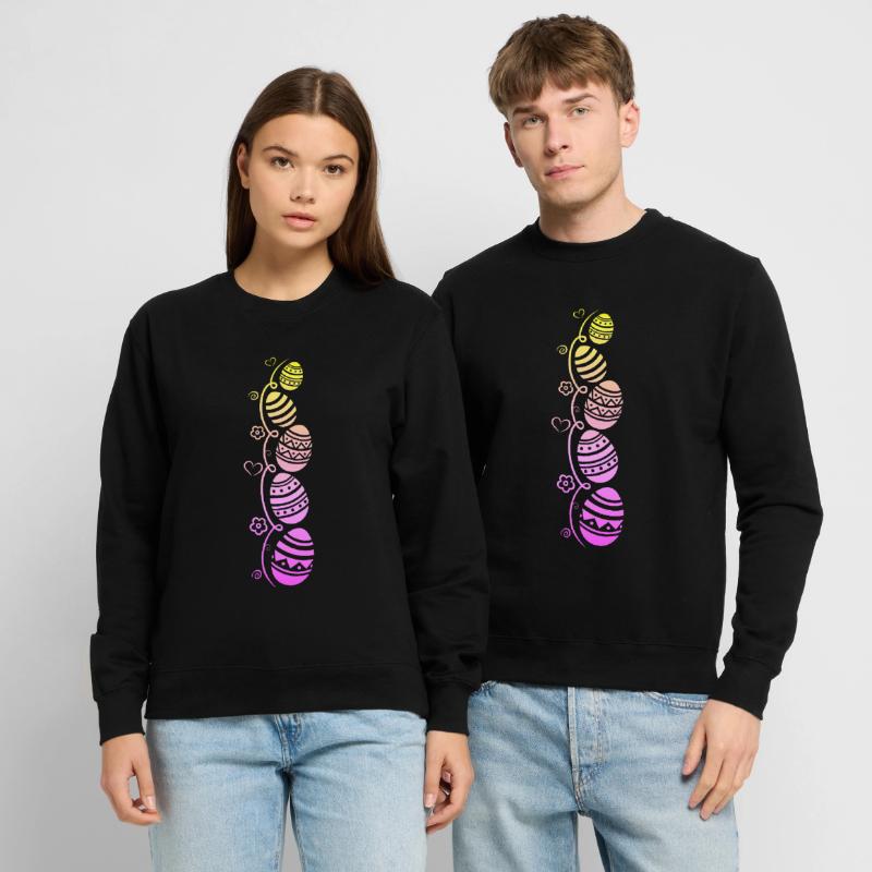 Colorful Easter eggs for Easter Unisex Sweatshirt