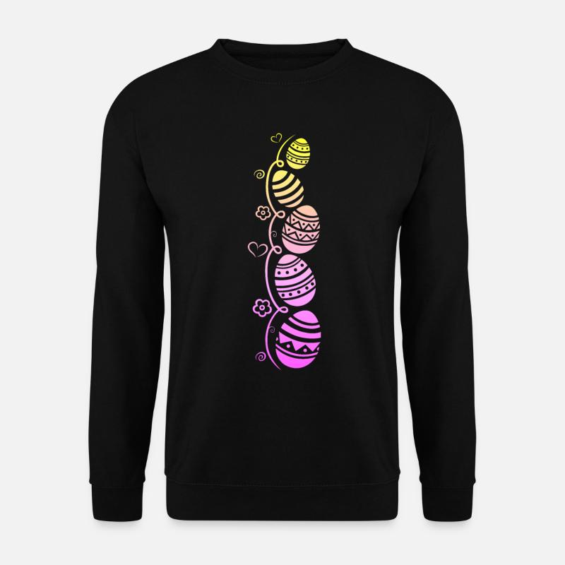 Bunte Ostereier zu Ostern - Unisex Pullover - Schwarz