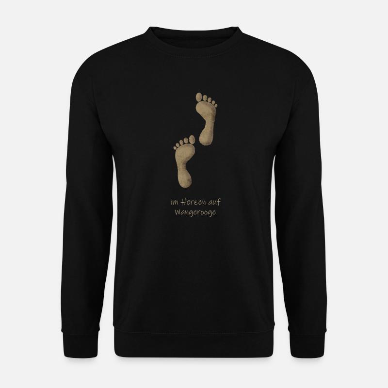 Wangerooge Sand - Unisex Pullover - Schwarz