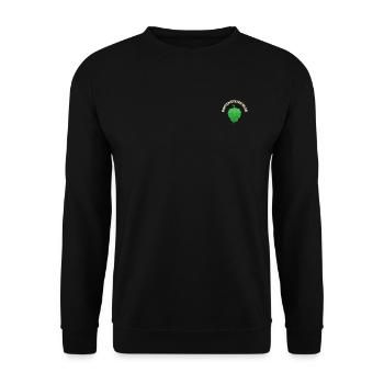 Bier Hopfenstrauchler T-shirt - Unisex Pullover - Schwarz - Vorne - Alina (178cm) & Michal (187cm)