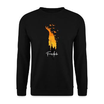 City Freedom High Fashion Londres - Sweat-shirt Unisexe - noir - Devant - Alina (178cm) & Michal (187cm)