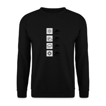 Läufer T-Shirt - Unisex Pullover - Schwarz - Vorne - Alina (178cm) & Michal (187cm)
