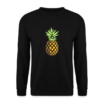ananas - Sweat-shirt Unisexe - noir - Devant - Alina (178cm) & Michal (187cm)