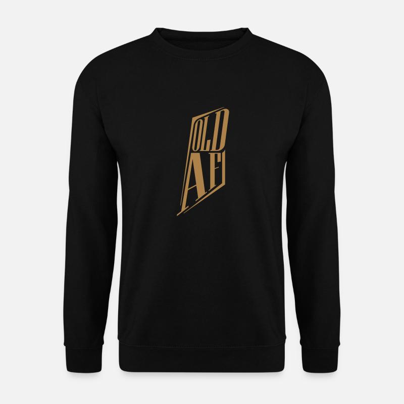 old AF Text Logo - Unisex Pullover - Schwarz