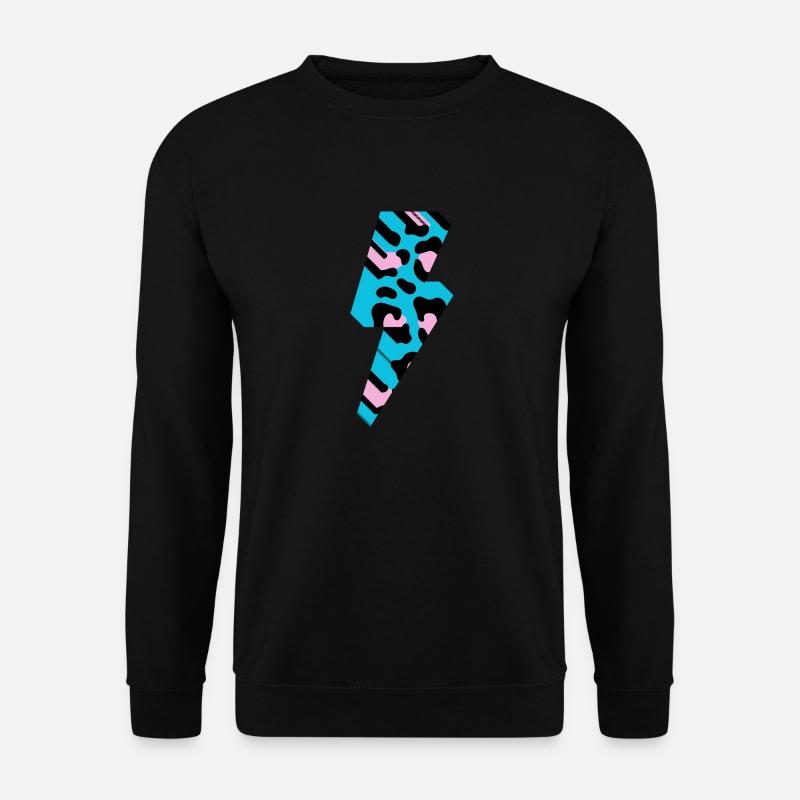 Lightning léopard 3 D - Sweat-shirt Unisexe - noir