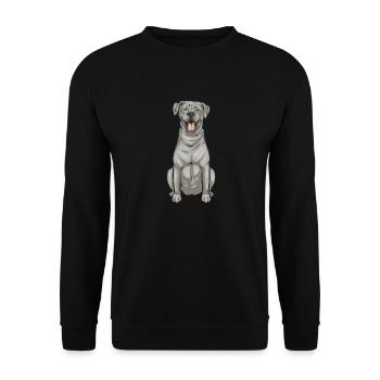 Silver Labrador Retriever Silver Lab - Sweat-shirt Unisexe - noir - Devant - Alina (178cm) & Michal (187cm)