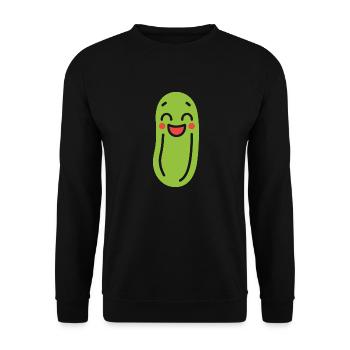 concombre - Sweat-shirt Unisexe - noir - Devant - Alina (178cm) & Michal (187cm)
