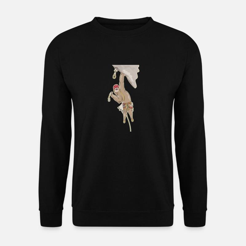 Faultier-Klettern - Unisex Pullover - Schwarz