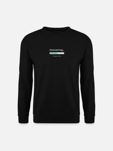 Introvert Loading - Unisex Sweatshirt - black