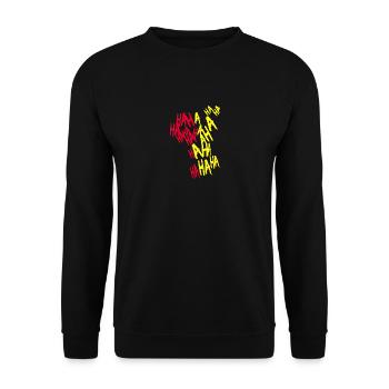 RIRE JOKER - Sweat-shirt Unisexe - noir - Devant - Alina (178cm) & Michal (187cm)