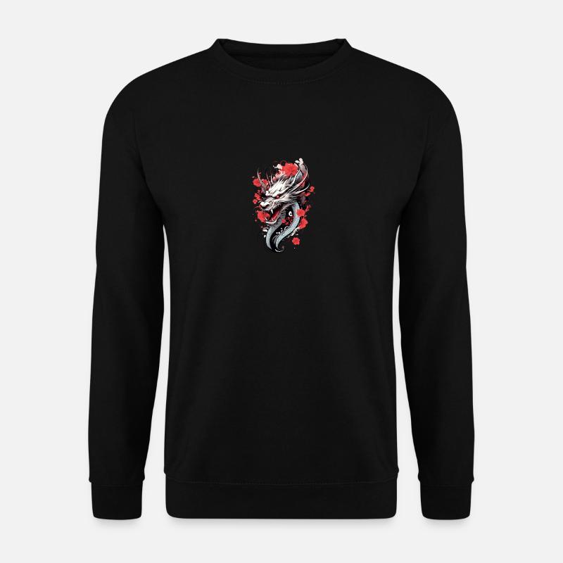 Japanischer Drache - Unisex Pullover - Schwarz