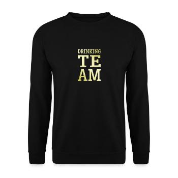 Drinking Team Mannschaft - Unisex Sweatshirt - black - Front - Alina (178cm) & Michal (187cm)
