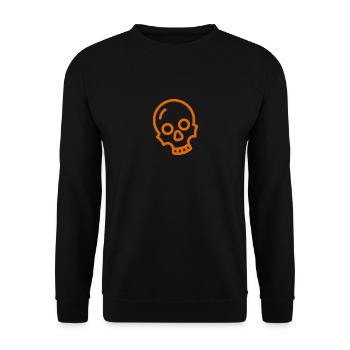 Kleiner Schädel - Unisex Pullover - Schwarz - Vorne - Alina (178cm) & Michal (187cm)