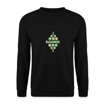 Vorname Kasimir - Unisex Pullover - Schwarz - Vorne - Alina (178cm) & Michal (187cm)
