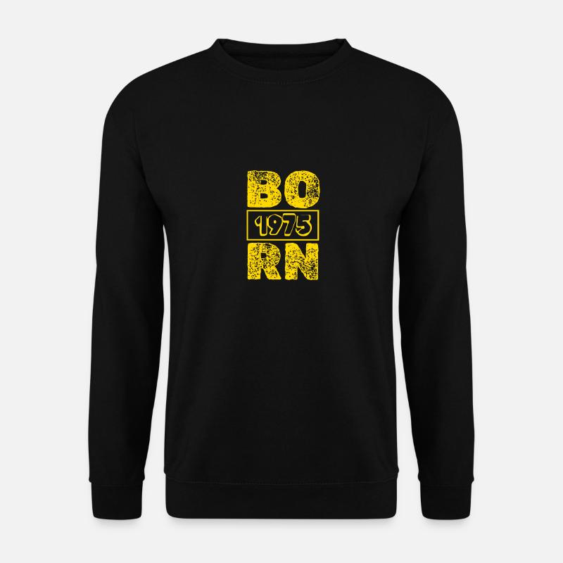 Born 1975 - Unisex Pullover - Schwarz