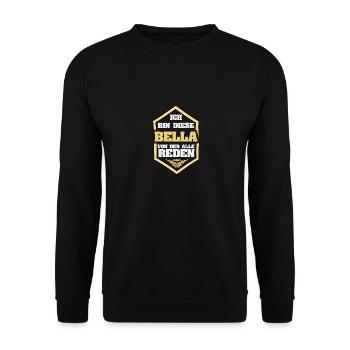 Bella - Unisex Pullover - Schwarz - Vorne - Alina (178cm) & Michal (187cm)