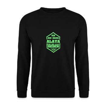 Alaya - Unisex Pullover - Schwarz - Vorne - Alina (178cm) & Michal (187cm)