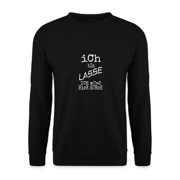 Lasse - Unisex Pullover - Schwarz - Vorne - Alina (178cm) & Michal (187cm)