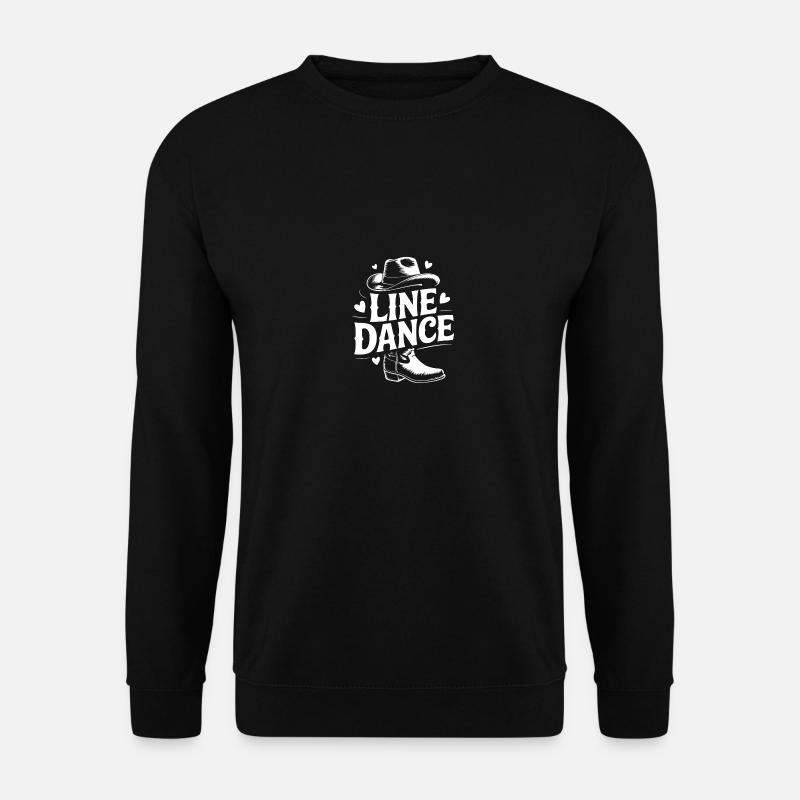 Line Dance mein Hobby - meine Passion - mein Ding - Unisex Pullover - Schwarz