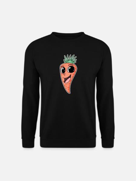 Vegan Karotte Karotten Möhre Möhren - Unisex Pullover - Schwarz