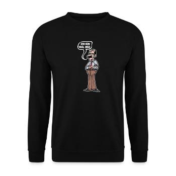 Ruhestand Senior Lebensabend Abschied Statement - Unisex Pullover - Schwarz - Vorne - Alina (178cm) & Michal (187cm)
