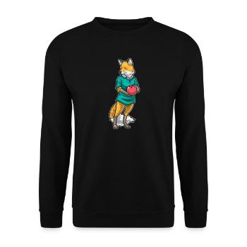 Fox Bowling Bowling Ball - Unisex Sweatshirt - black - Front - Alina (178cm) & Michal (187cm)