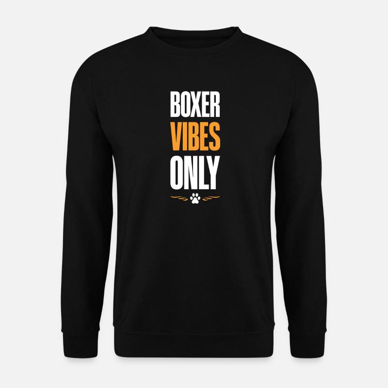 Boxer Vibes Only - Unisex Pullover - Schwarz