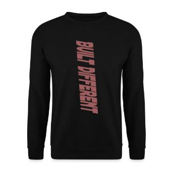 Anders gebaut - Unisex Pullover - Schwarz - Vorne - Alina (178cm) & Michal (187cm)