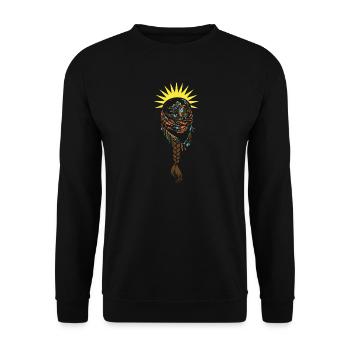 Jin Jiyan Azadi - Women Life Freedom - Unisex Sweatshirt - black - Front - Alina (178cm) & Michal (187cm)