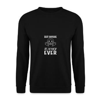 Meilleur enseignant de garderie Toddler Teacher Gif - Sweat-shirt Unisexe - noir - Devant - Alina (178cm) & Michal (187cm)