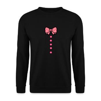 schleifchen - Unisex Sweatshirt - black - Front - Alina (178cm) & Michal (187cm)