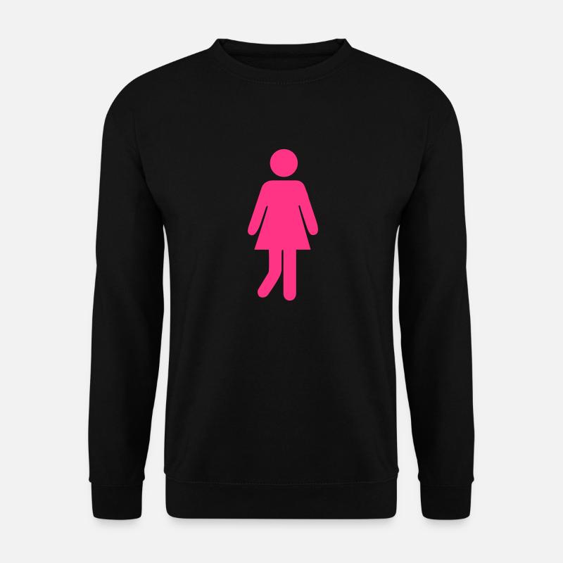 Frau Verliebt WC - Unisex Pullover - Schwarz