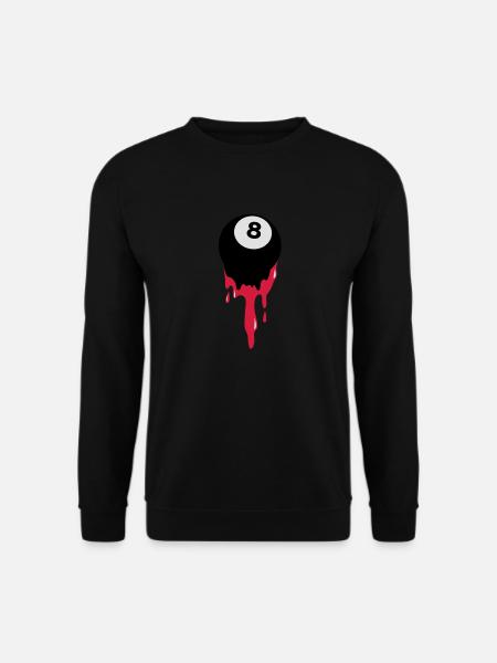 saignements huit 8 balle de billard ou au snooker - Sweat-shirt Unisexe - noir