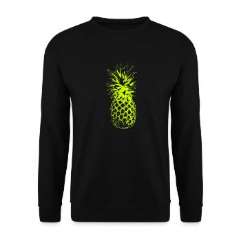 Ananas fruits fruits d’été vacances vert - Sweat-shirt Unisexe - noir - Devant - Alina (178cm) & Michal (187cm)