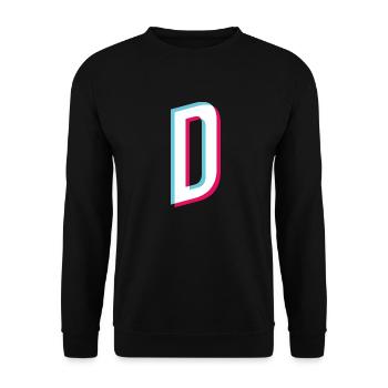 D - point D - Unisex Sweatshirt - black - Front - Alina (178cm) & Michal (187cm)