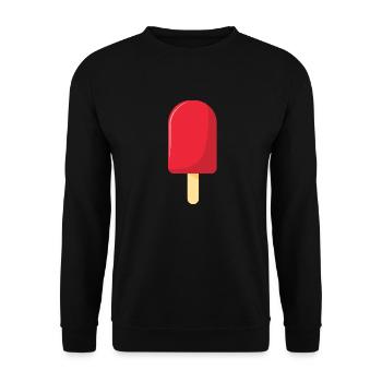 Strawberry Popsicle - Unisex Sweatshirt - black - Front - Alina (178cm) & Michal (187cm)