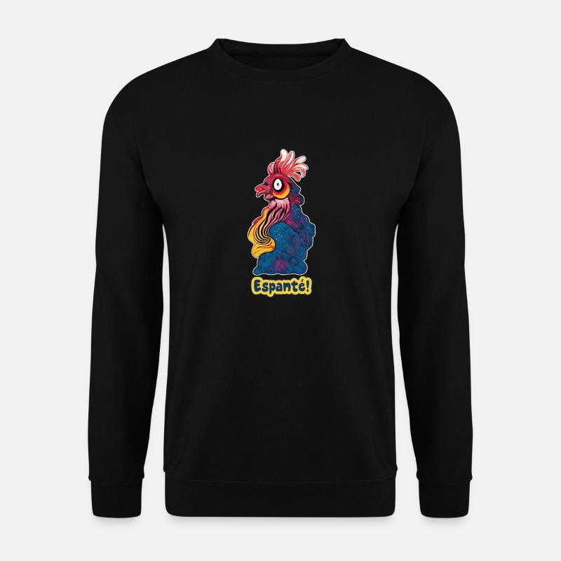 Spaced rooster - Unisex Sweatshirt - black