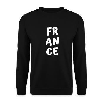 France - Sweat-shirt Unisexe - noir - Devant - Alina (178cm) & Michal (187cm)