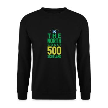 nc 500 scotland survived - Unisex Sweatshirt - black - Front - Alina (178cm) & Michal (187cm)