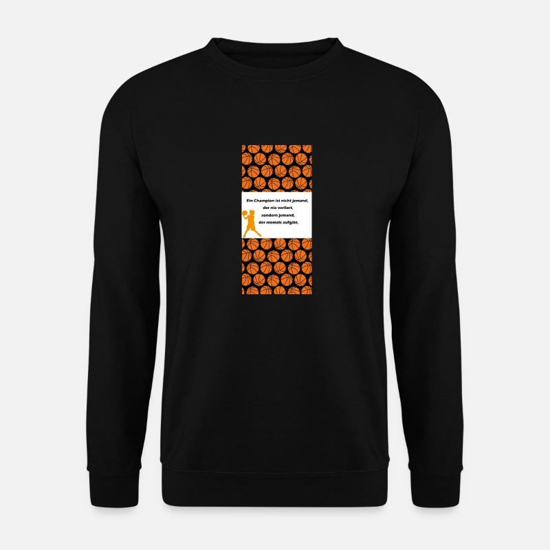 Basketball Champion - Unisex Pullover - Schwarz