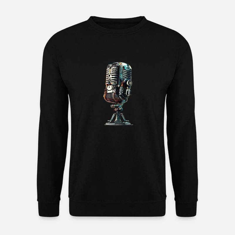 Mikrofon - Unisex Pullover - Schwarz