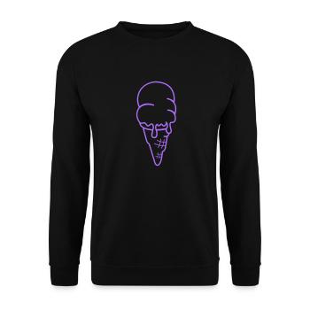 ice - Unisex Sweatshirt - black - Front - Alina (178cm) & Michal (187cm)