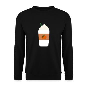 pumpkin spice latte - Unisex Sweatshirt - black - Front - Alina (178cm) & Michal (187cm)