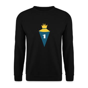 Cône d’école, Écolier 1ère année, École, Rentrée - Sweat-shirt Unisexe - noir - Devant - Alina (178cm) & Michal (187cm)