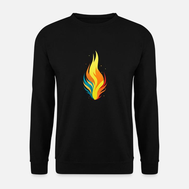 Flamme - Unisex Pullover - Schwarz