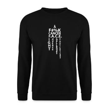 cancer aid - Unisex Sweatshirt - black - Front - Alina (178cm) & Michal (187cm)
