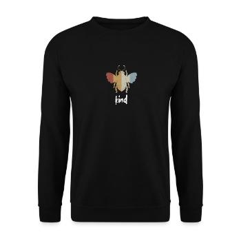 Rétro Bee Child Bee Be Child - Sweat-shirt Unisexe - noir - Devant - Alina (178cm) & Michal (187cm)