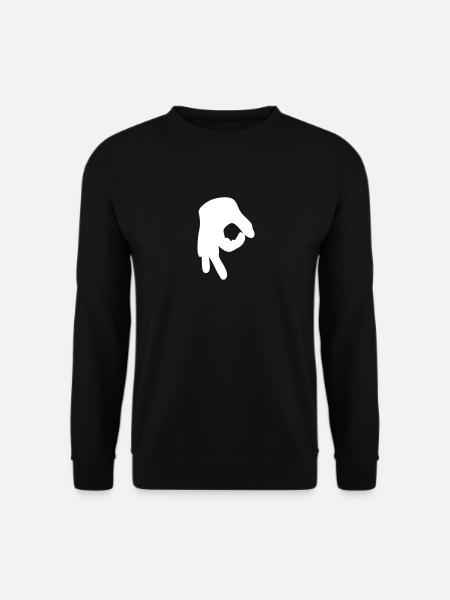Reingelegt (Handzeichen) - Unisex Pullover - Schwarz