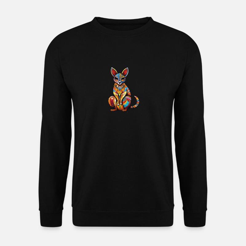 Australia - Dwarf Kangaroo - Unisex Sweatshirt - black